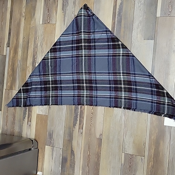 NST New Direction scarf, O/S, Blue, Burgundy and green - Picture 3 of 4